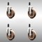 Service Caster 5 Inch 316SS High Temp Glass Filled Nylon 1-1/4 Inch Expanding Stem Caster Set SCC-SS316EX20S514-GFNSHT-114-4 - alternate 1